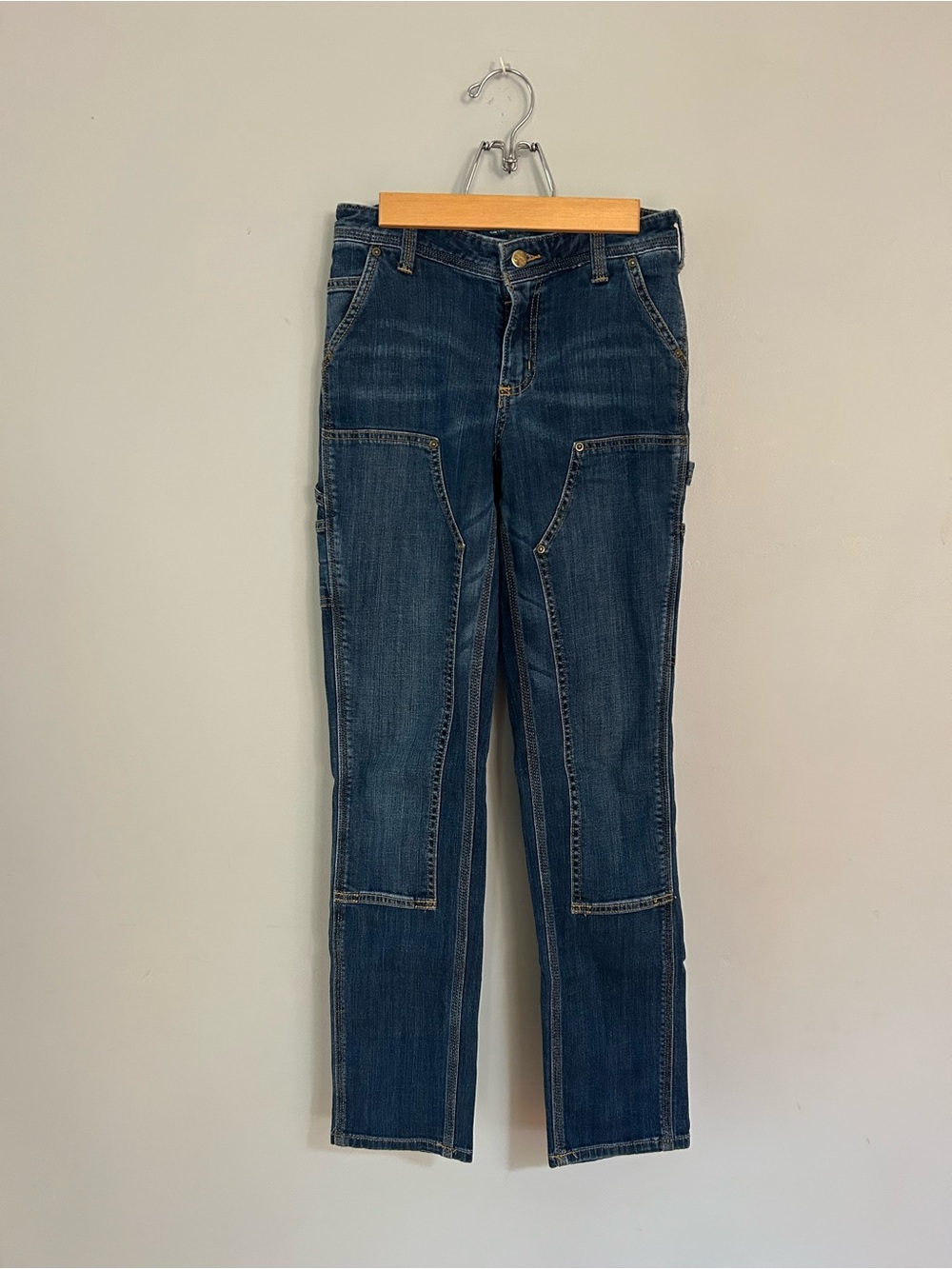 Carhartt Double Knee Slim Dungaree Jeans Size 2